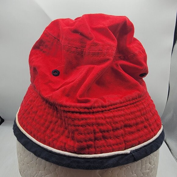 Nike Infant Red Bucket Hat Camping Outdoors Casual Summer Lightweight - Picture 3 of 8